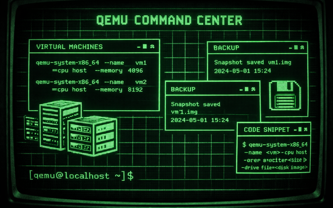 Mémento QEMU : Dompter vos VMs en ligne de commande (Guide)