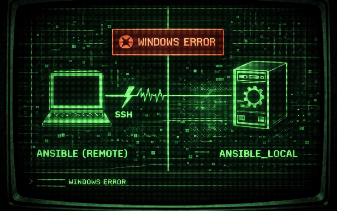 Vagrant : Ansible vs Ansible_Local et le mythe du Control Node Windows